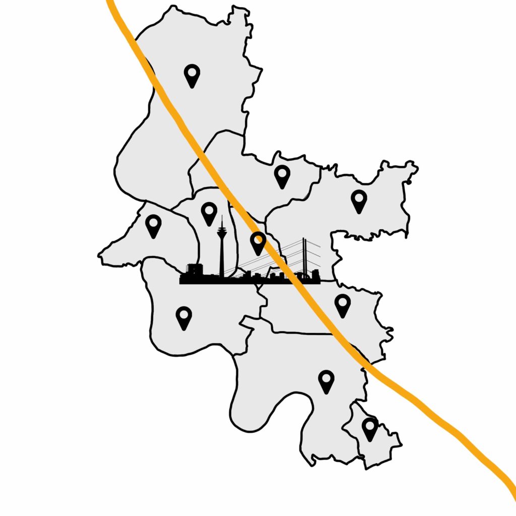 Düsseldorf Stadtkarte